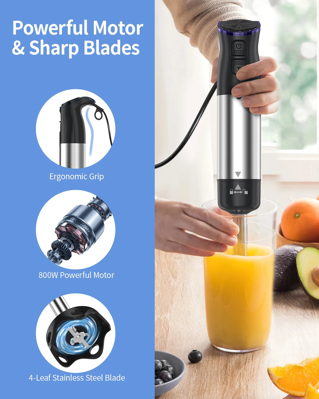 Premium 5-in-1 Handheld Immersion Blender™