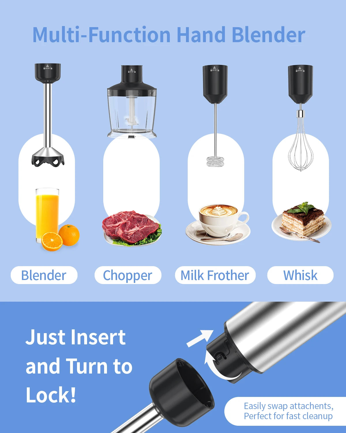 Premium 5-in-1 Handheld Immersion Blender™