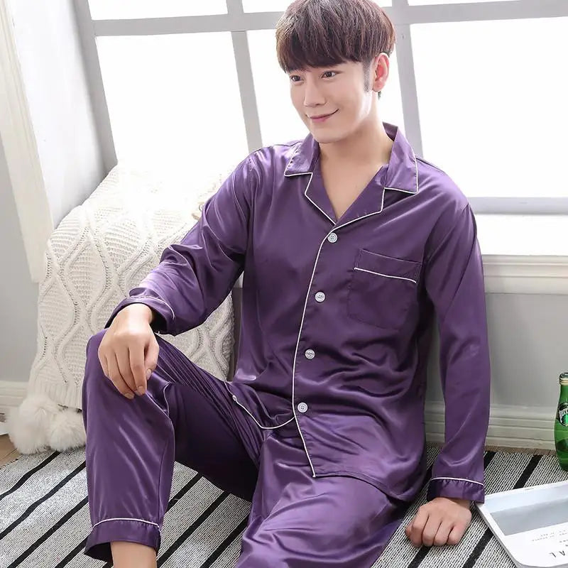 Luxury Silk Satin Couple's Pajama Set™