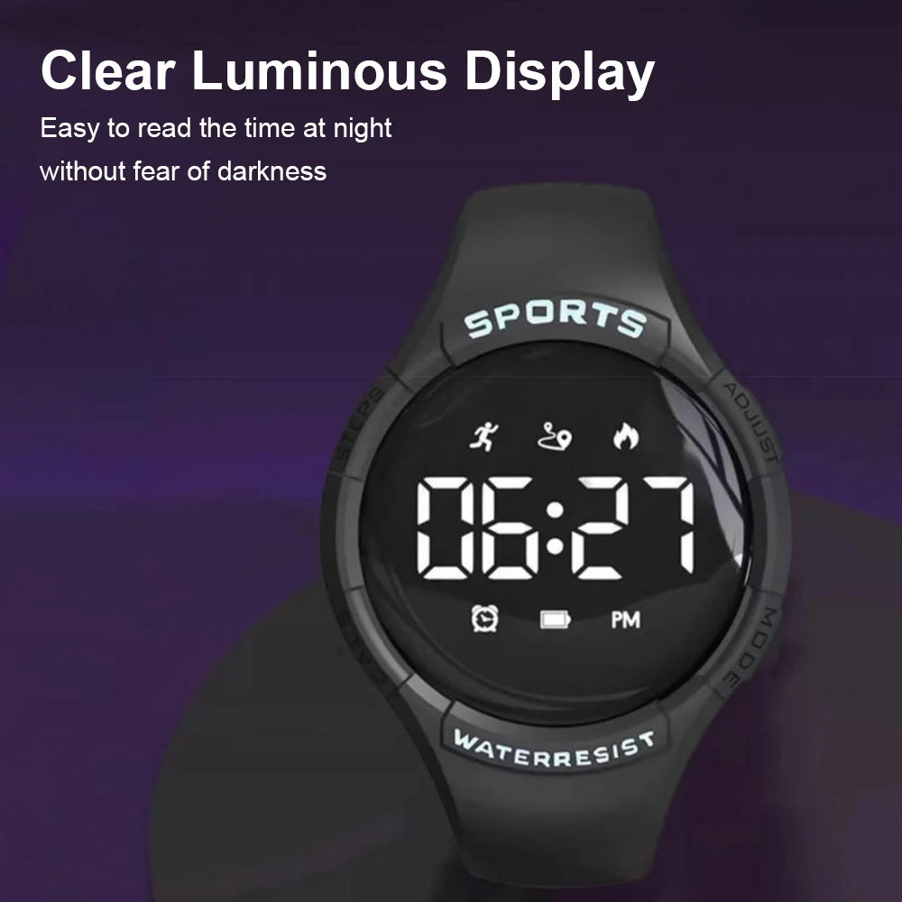 LED Smart Bracelet Multifunctional Fitness Wristband Sport Bracelet  for Male And Female Students Waterproof Smartwatch