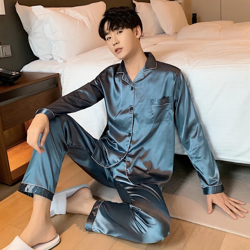 Luxury Silk Satin Couple's Pajama Set™