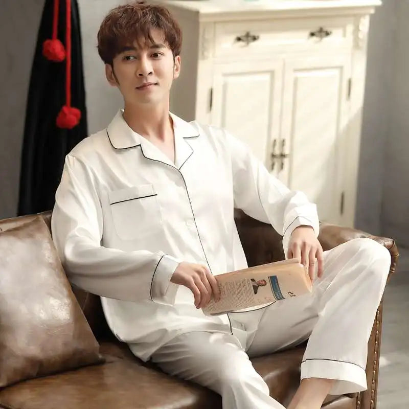 Luxury Silk Satin Couple's Pajama Set™